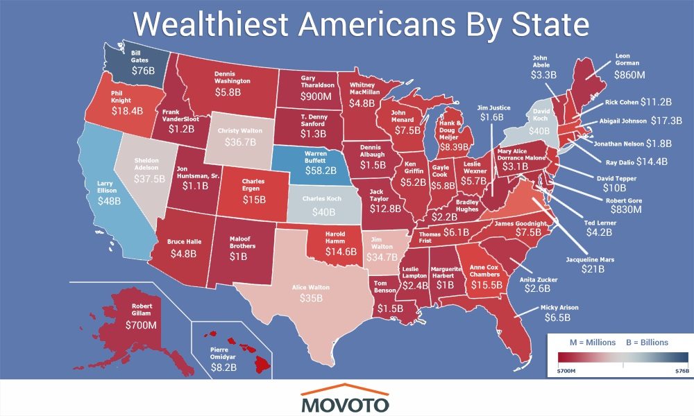 These Are The Richest People in Each State in America