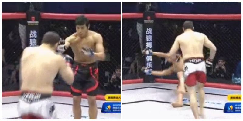 MMA Fighter Immediately KOs Opponent By Using the Cheapest Shot Ever