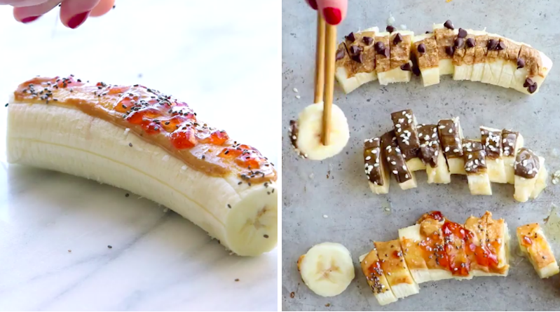 Health Blogger Thinks Adding Chopsticks to Sliced Banana Makes it Sushi
