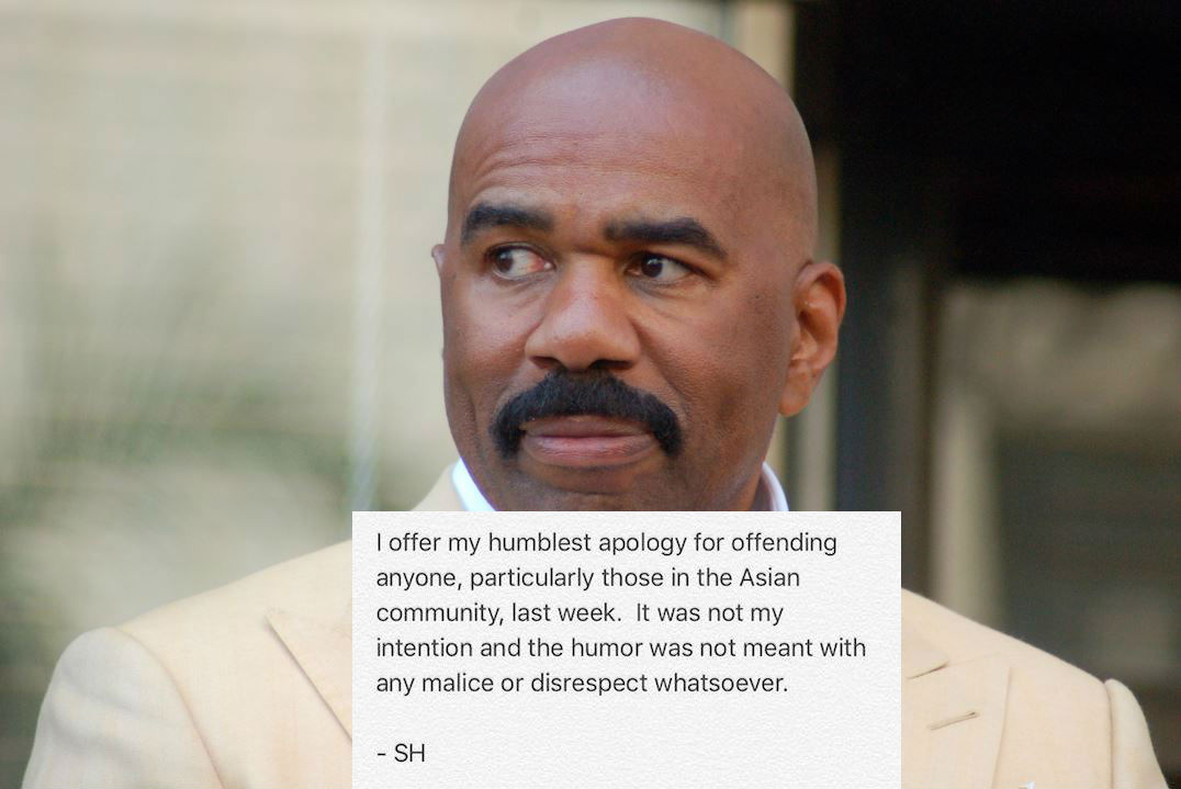 Steve Harvey Gives the Most Pathetic Apology of All Time For Being a Racist Asshole