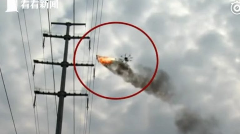 Chinese Company Puts a Flame Thrower on a Drone and It’s Just Beautiful