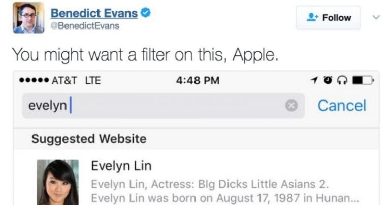 Silicon Valley VC Calls Out Apple For Pornstar Search Result, Immediately Backfires