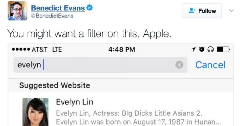 Silicon Valley VC Calls Out Apple For Pornstar Search Result, Immediately Backfires