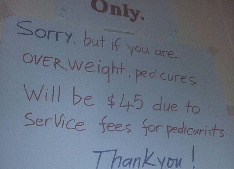 Vietnamese Nail Salon Under Fire After Trying to Charge Fat People More