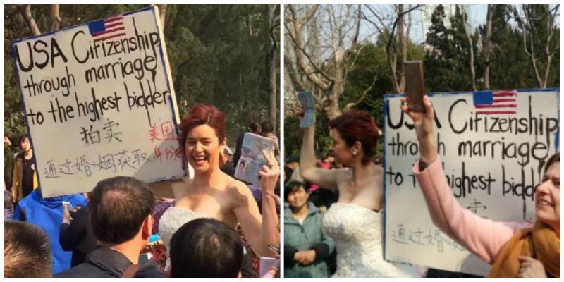 American Woman Offers U.S. Citizenship to the Highest Bidder in Chinese Marriage Market