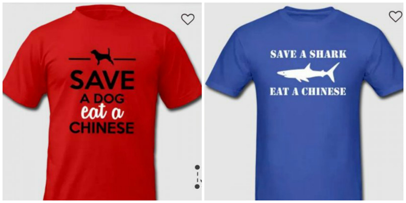 Racist ‘Eat a Chinese’ Shirts Pulled From Online Store Following Calls for Boycott