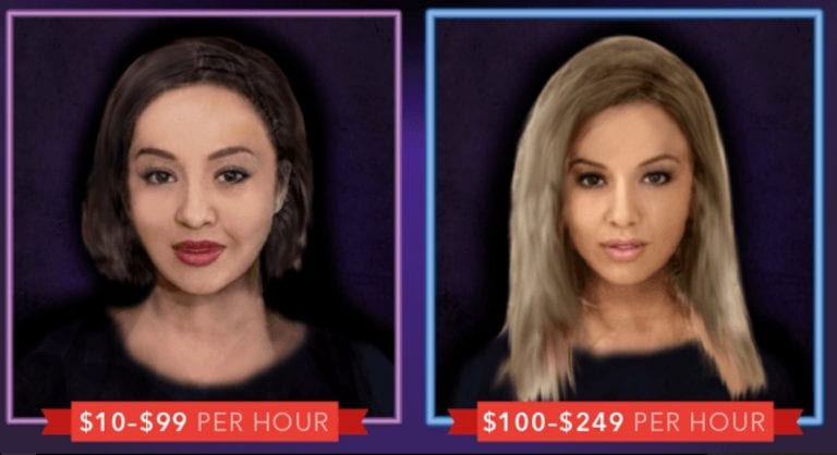 Photo Study of Almost 300 Escorts Reveals How Skin Color Affects Price