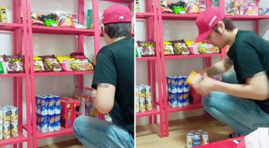 Best Husband Ever in Korea Builds Pregnant Wife the Ultimate Snack Shelf