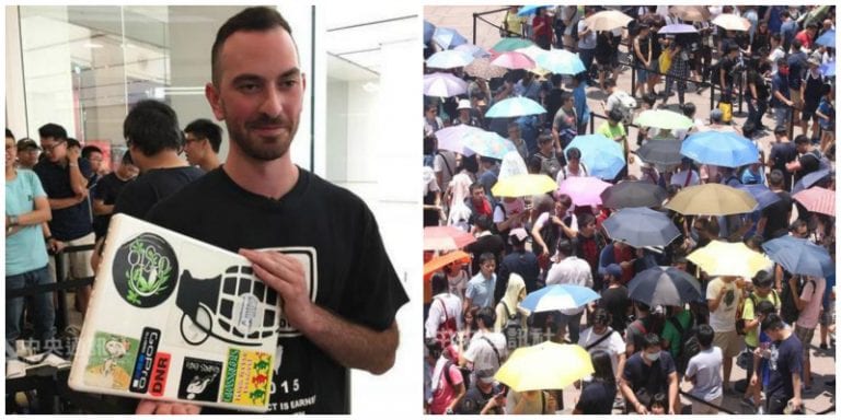 Man Waits in Line For 68 HOURS For Apple Store’s Grand Opening in Taiwan