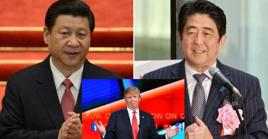 Trump Xi Abe Cover