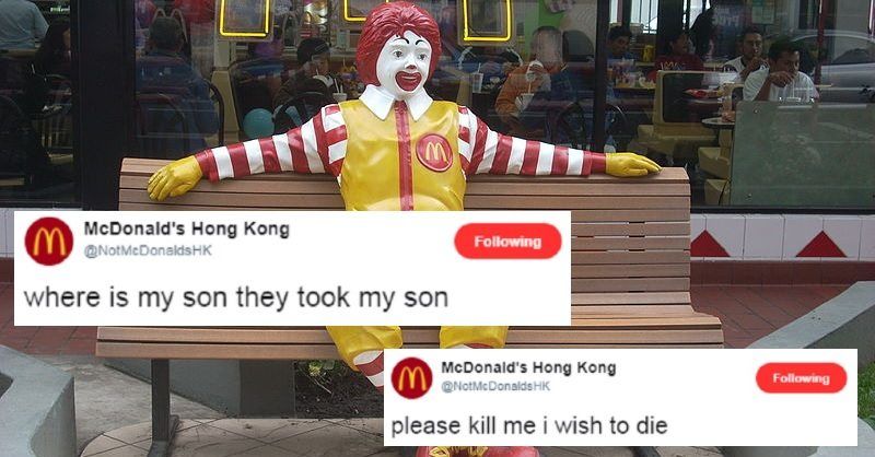 Suicidal ‘McDonald’s Hong Kong’ Twitter Epically Trolls the Internet