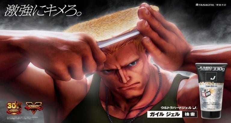 Street Fighter Character Known For Badass Hairstyle Becomes Hair-Gel Model