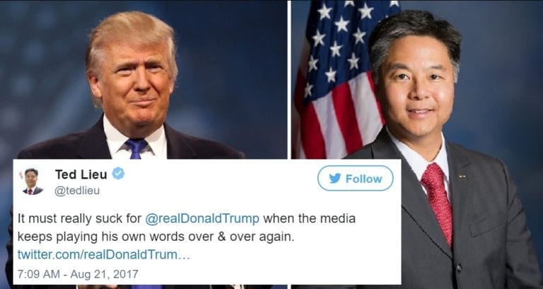11 Times Congressman Ted Lieu Beat Donald Trump at His Own Twitter Game