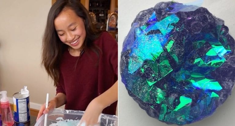 Asian American Teen Makes $5,000 Selling Slime to Save for College