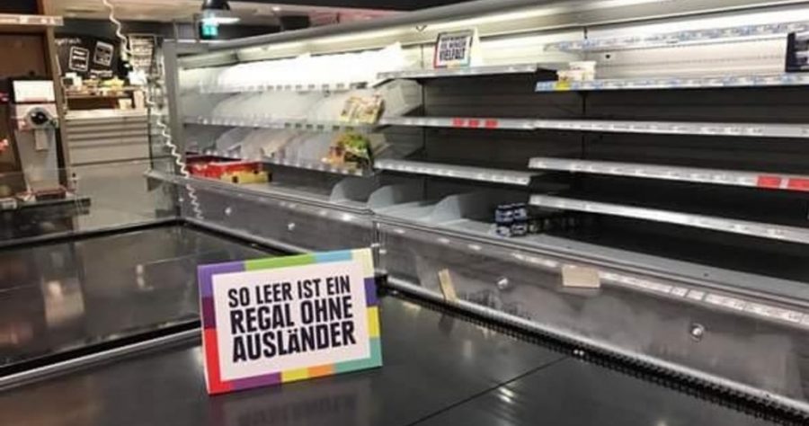 German Market Removes All Foreign-Made Items to Prove a Point About Racism