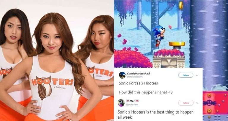 Sega Teaming Up With Hooters Japan to Promote the Latest ‘Sonic’ Game is 90s AF