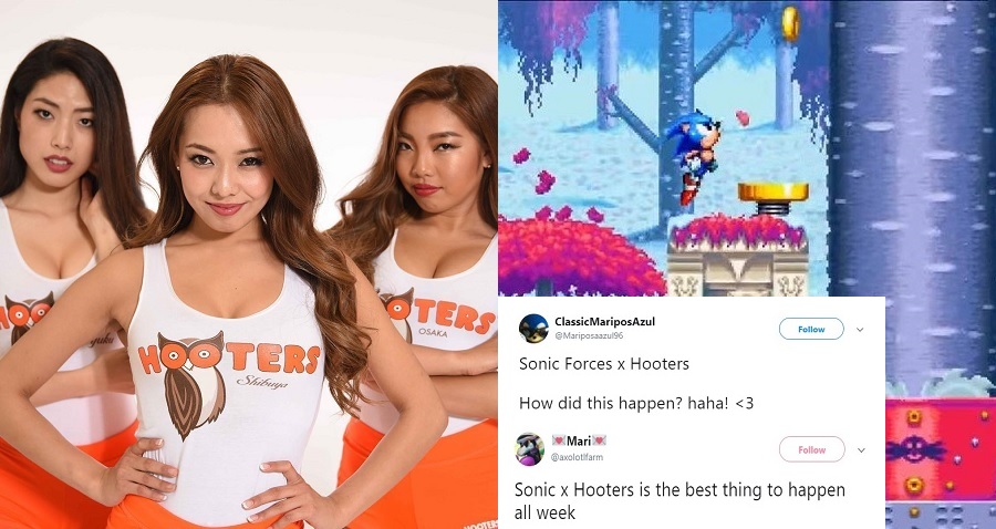 Sega Teaming Up With Hooters Japan to Promote the Latest ‘Sonic’ Game is 90s AF