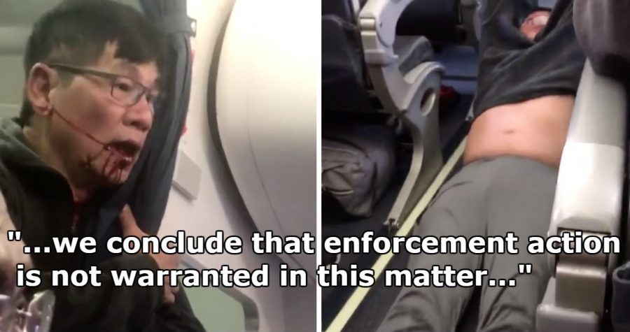 United Will Not Be Punished For the Dragging of David Dao Off Plane, Federal Officials Say
