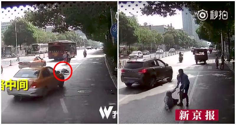 Chinese Netizens Outraged After Fallen Elderly Man is Ignored By 22 People on Busy Road