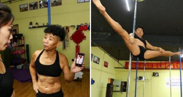 69-Year-Old Grandpa in China Amazes Netizens With Epic Pole Dancing Skills