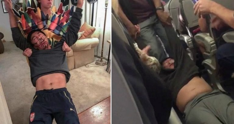 Someone Dressed Up as Dr. David Dao For Halloween