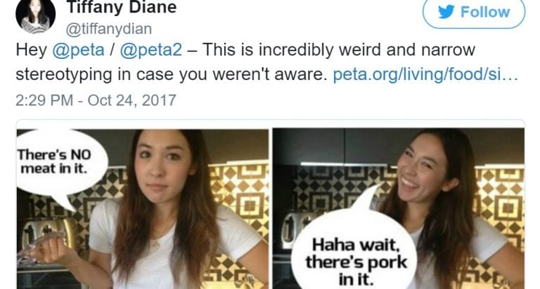 PETA Sparks Outrage Among Asians in Vegan ‘Meme’ Article