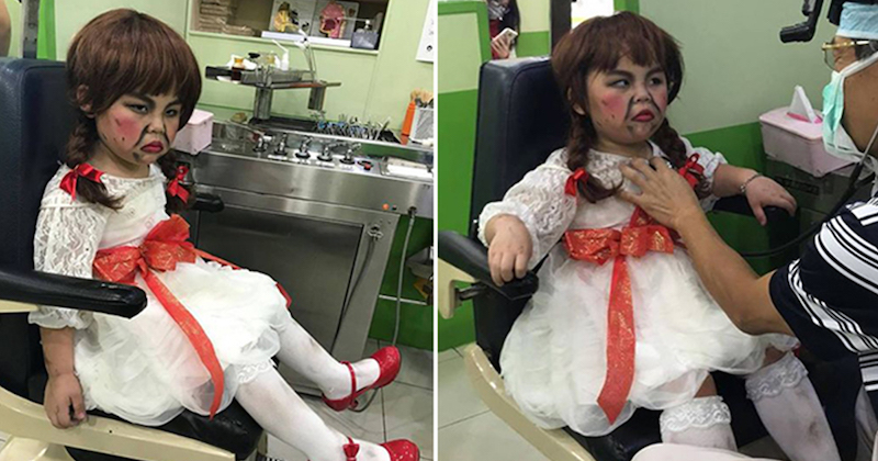 Boy Dressed as 'Annabelle' For Halloween Goes to Dental Visit — Dentist  Nearly Dies Laughing 