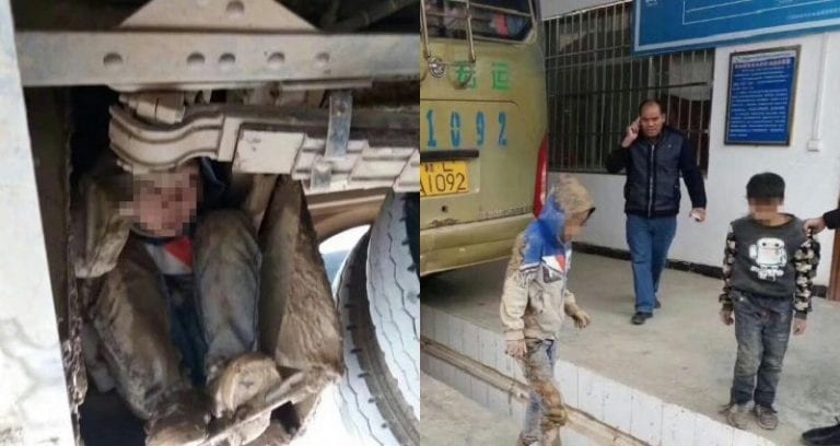 ‘Left-Behind Kids’ Travel Under a Bus for 3 Hours to Find Their Working Parents in China