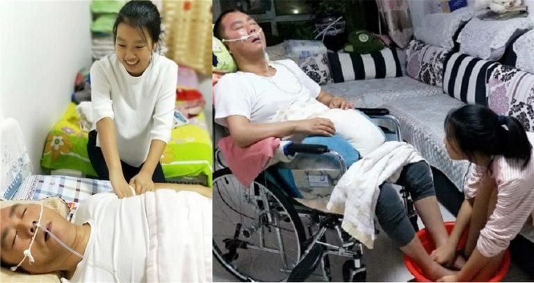 Teen Dedicates Her Life to Care For Severely Disabled Father