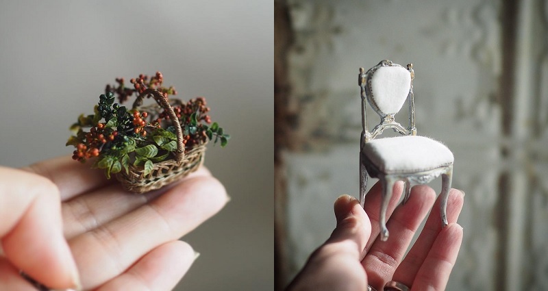 Japanese Mother Wakes Up at 4 A.M. Each Day to Make Miniature Dollhouse Furniture