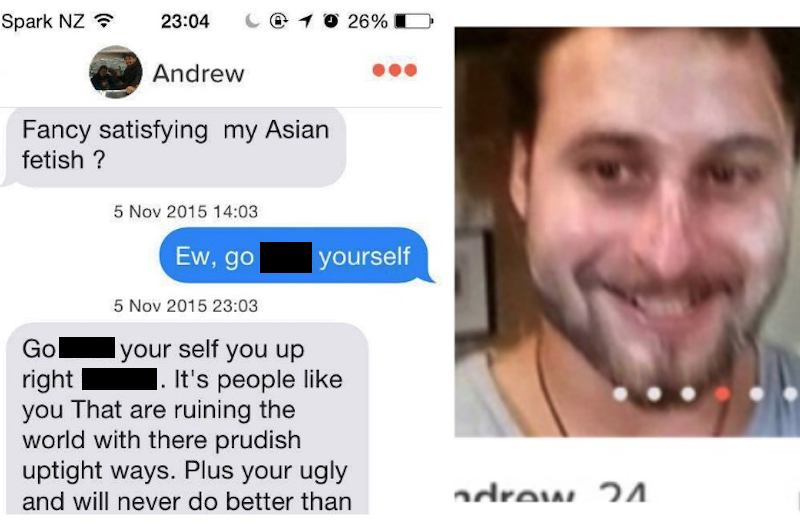 Racist Reality Star Melts Down After Tinder Match Wouldn’t Satisfy His ‘Asian Fetish’