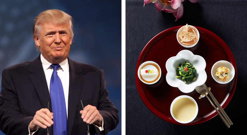 Donald Trump Eats Lavish Dinner in South Korea With 360-Year-Old Soy Sauce