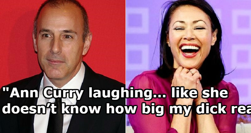 Disgraced Host Matt Lauer Once Joked About Sleeping with Ann Curry During 2008 Roast in New York