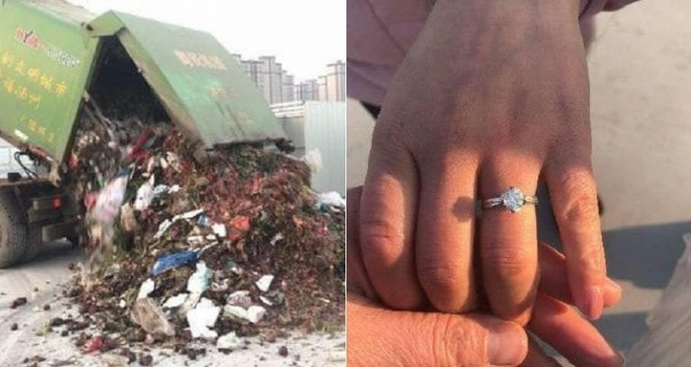 Garbage Men Spend Hours Digging Through 13 Tons of Trash to Find Woman’s $16,000 Diamond Ring