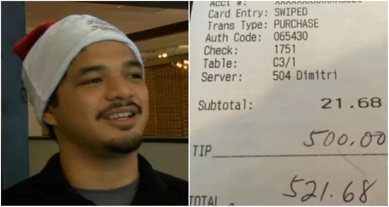 Japanese Restaurant Server Gets $500 Tip From Woman Dining ALONE on Christmas Eve