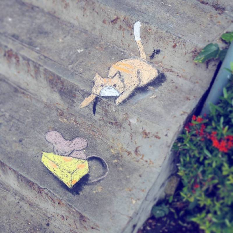 Hong Kong Students Bring Animated Movies to Life With Incredible Chalk