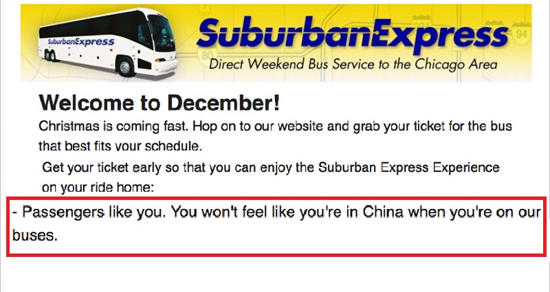 Chinese Students Targeted in Racist Email Blast Sent By Chicago Bus Company