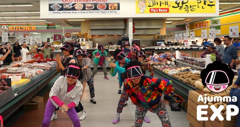 ajumma exp dancers