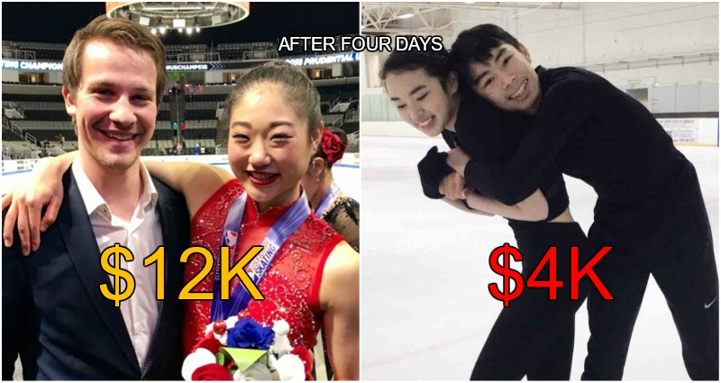 Olympic Figure Skaters Start Fundraising on the Same Day, But Get Very Different Results