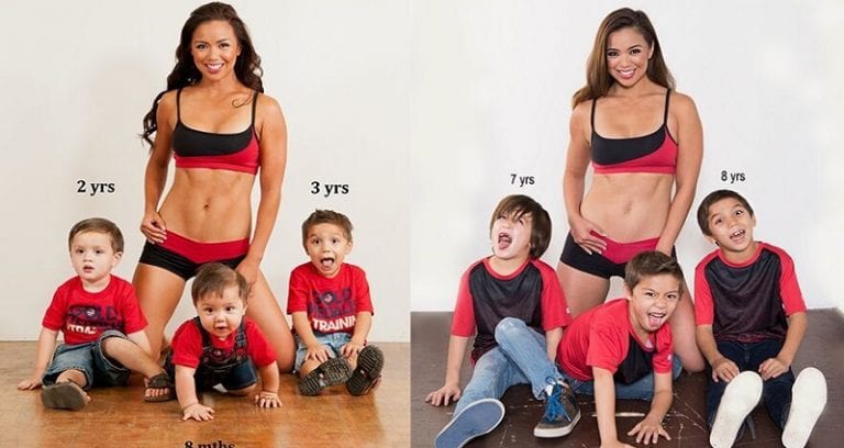 Viral Fit Mom Recreates Controversial Family Photo 5 Years Later