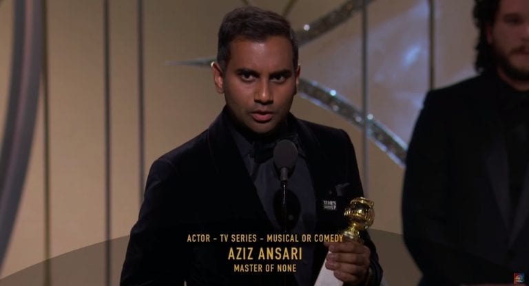 Aziz Ansari Becomes the First Asian American to Win Best Actor at the Golden Globes