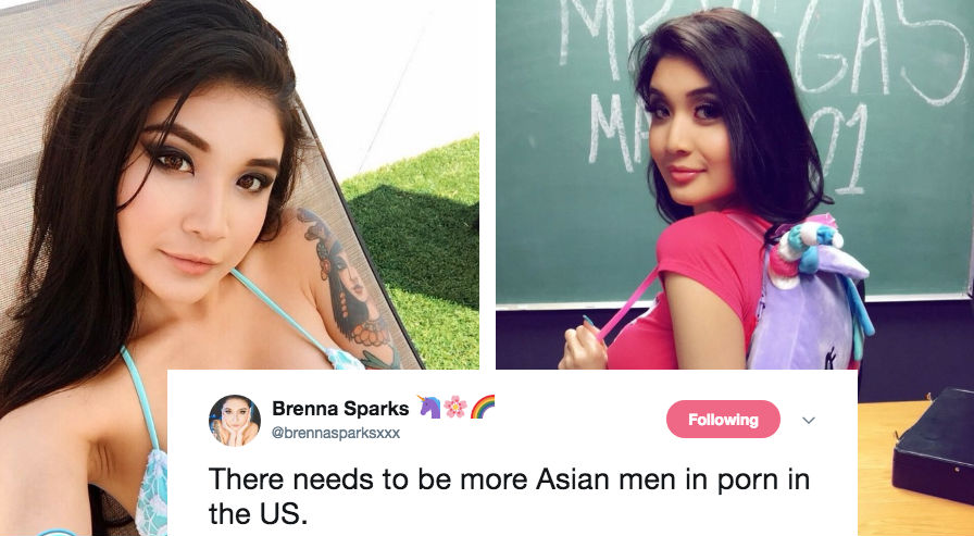 896px x 493px - Laotian Adult Film Star Brenna Sparks Wants More Asian Men in Porn