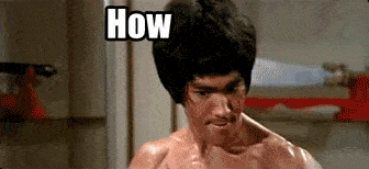 bruce lee black hair