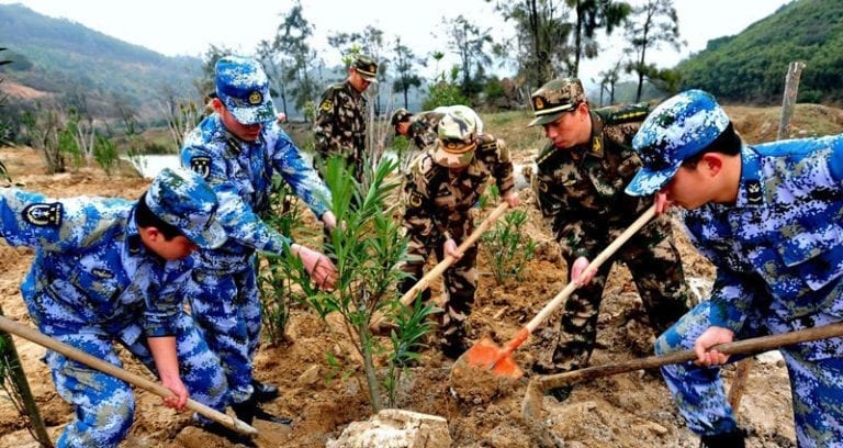 China Orders Army of 60,000 Soldiers to Plant Trees Around Beijing