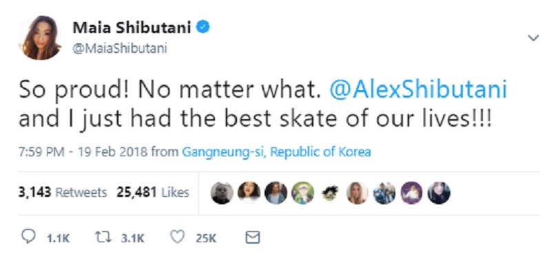 Maia Shibutani Twitter