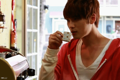 kpop coffee gif