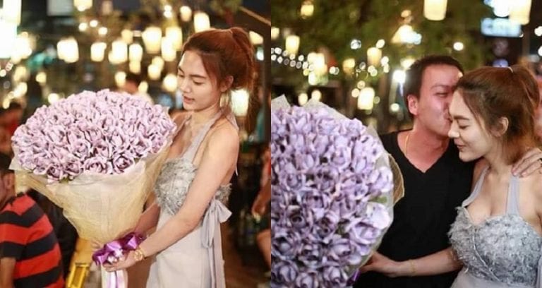 Thai Girlfriend Gives Boyfriend Bouquet Made of $3,100 in Cash