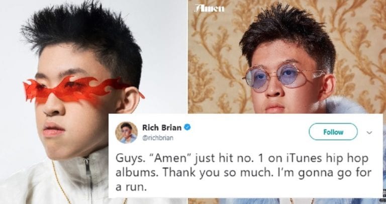 Rich Brian Becomes the First Asian to Land #1 on the iTunes Hip-Hop Charts With ‘Amen’