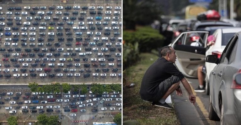 China’s Epic Traffic Jams After Spring Festival Holiday are a Mind-Blowing Nightmare