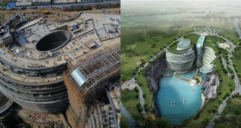 Shanghai's Insane 5 Star Luxury Underground Hotel is Almost